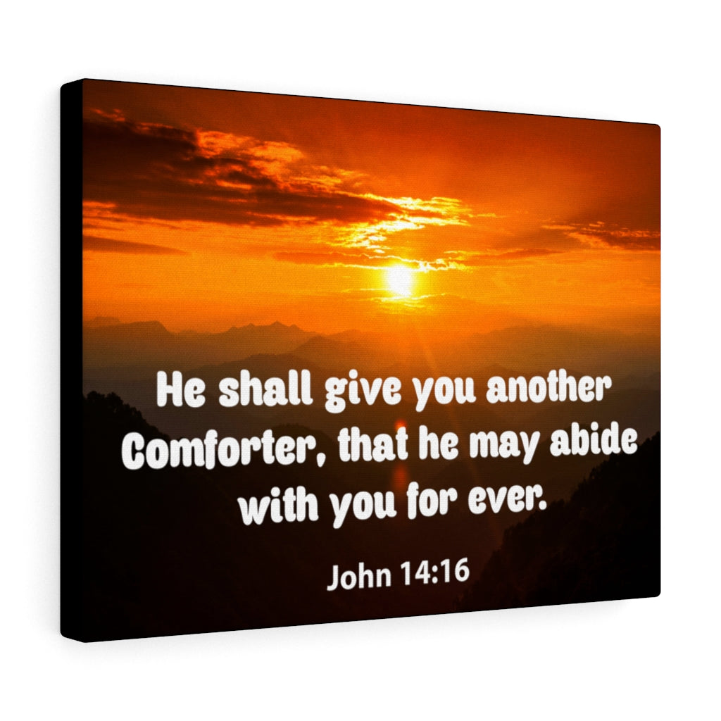 Scripture Walls Comforter John 14:16 Christian Home Decor Bible Art Unframed-Express Your Love Gifts
