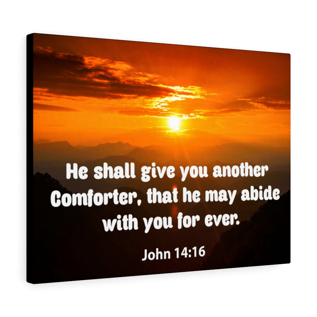 Scripture Walls Comforter John 14:16 Christian Home Decor Bible Art Unframed-Express Your Love Gifts
