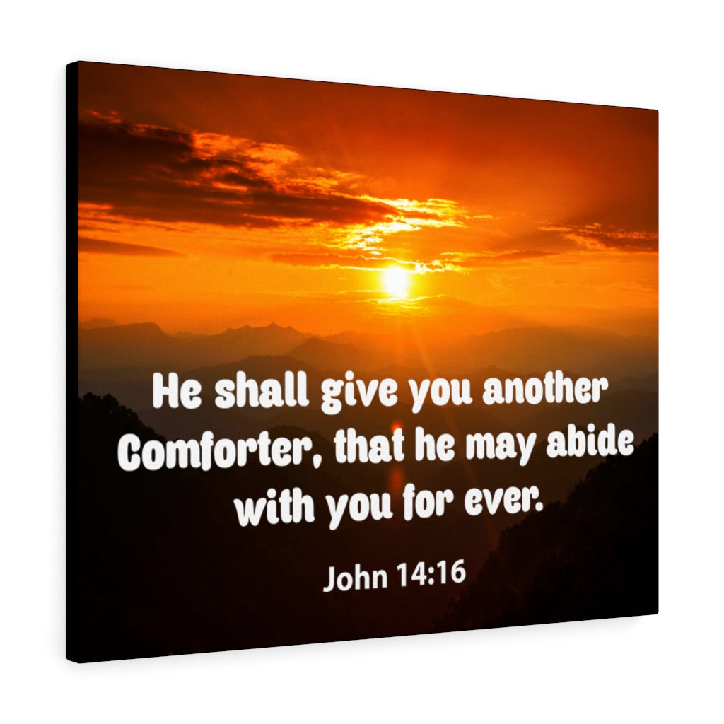 Scripture Walls Comforter John 14:16 Christian Home Decor Bible Art Unframed-Express Your Love Gifts