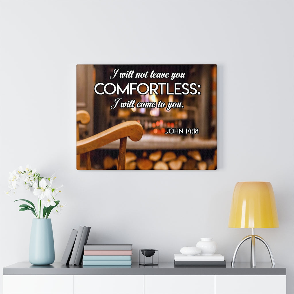 Scripture Walls Comforter John 14:18 Wall Art Christian Home Decor Unframed-Express Your Love Gifts