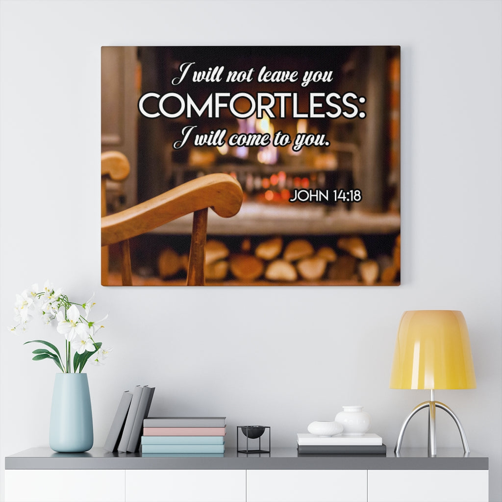 Scripture Walls Comforter John 14:18 Wall Art Christian Home Decor Unframed-Express Your Love Gifts