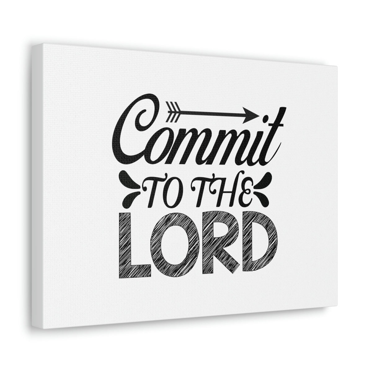 Scripture Walls Commit To the Lord Proverbs 16:3 Arrow Christian Wall Art Bible Verse Print Ready to Hang Unframed-Express Your Love Gifts