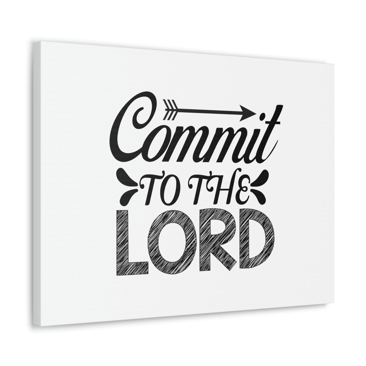 Scripture Walls Commit To the Lord Proverbs 16:3 Arrow Christian Wall Art Bible Verse Print Ready to Hang Unframed-Express Your Love Gifts
