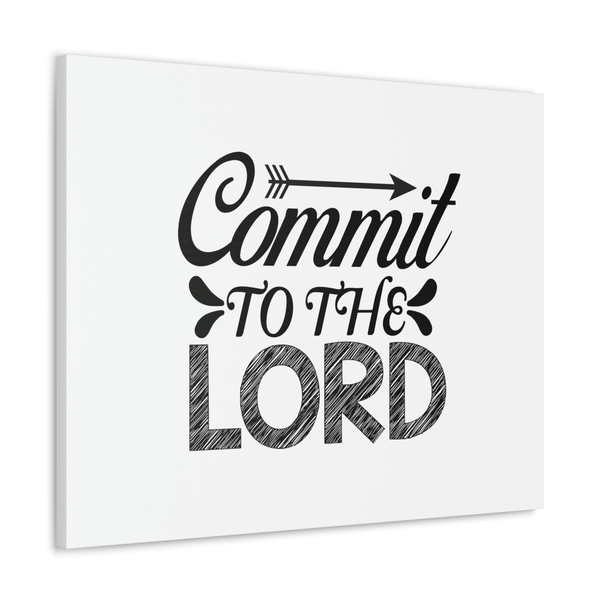 Scripture Walls Commit To the Lord Proverbs 16:3 Arrow Christian Wall Art Bible Verse Print Ready to Hang Unframed-Express Your Love Gifts