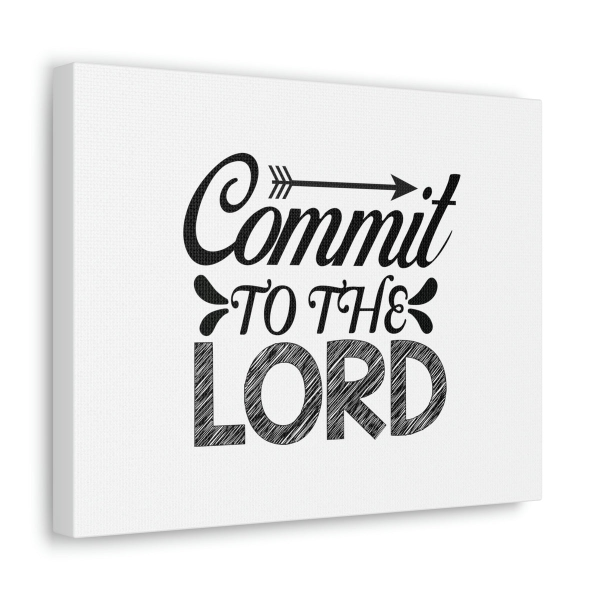 Scripture Walls Commit To the Lord Proverbs 16:3 Arrow Christian Wall Art Bible Verse Print Ready to Hang Unframed-Express Your Love Gifts