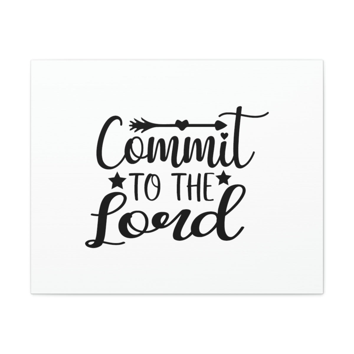 Scripture Walls Commit To The Lord Proverbs 16:3 Arrows Christian Wall Art Bible Verse Print Ready to Hang Unframed-Express Your Love Gifts