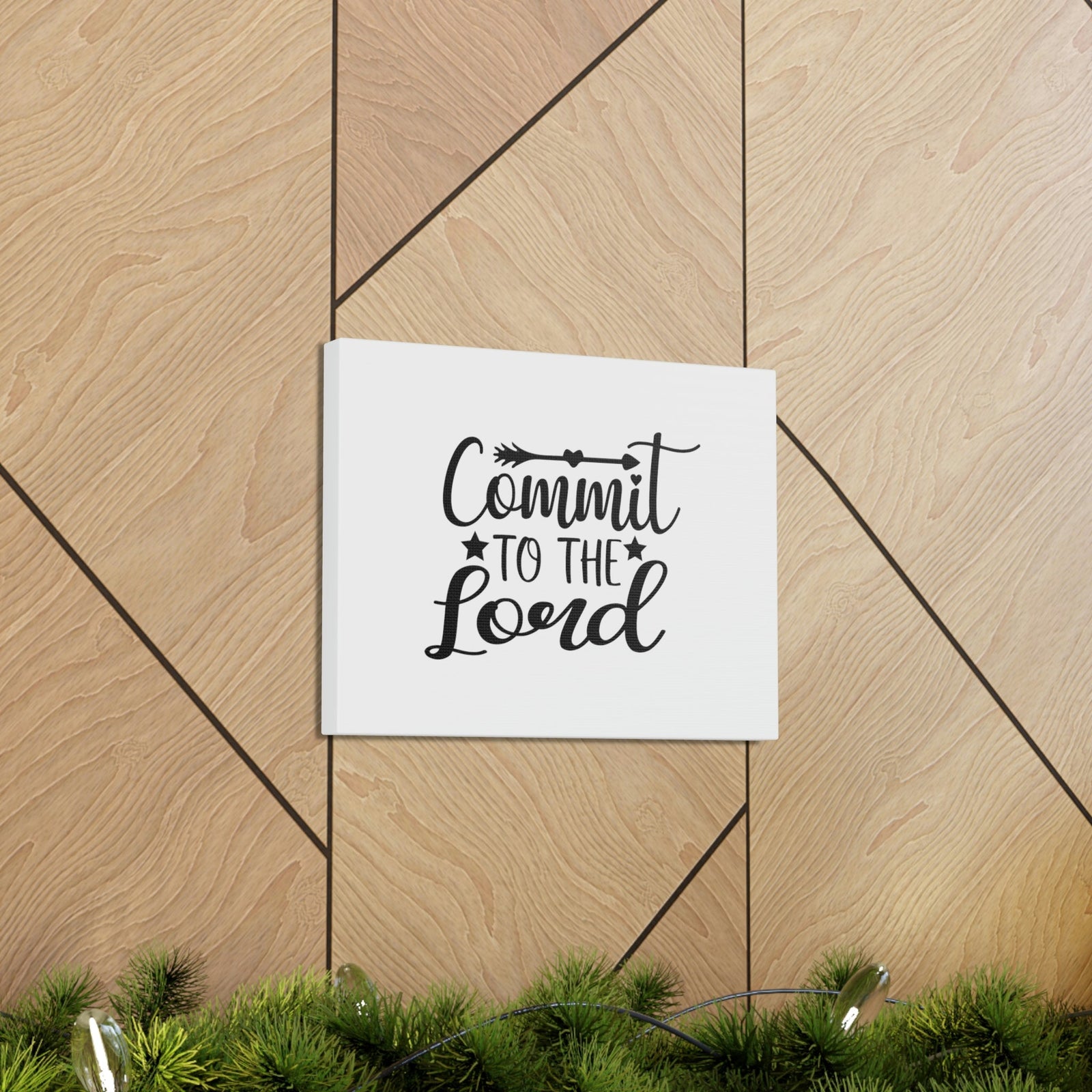 Scripture Walls Commit To The Lord Proverbs 16:3 Arrows Christian Wall Art Bible Verse Print Ready to Hang Unframed-Express Your Love Gifts