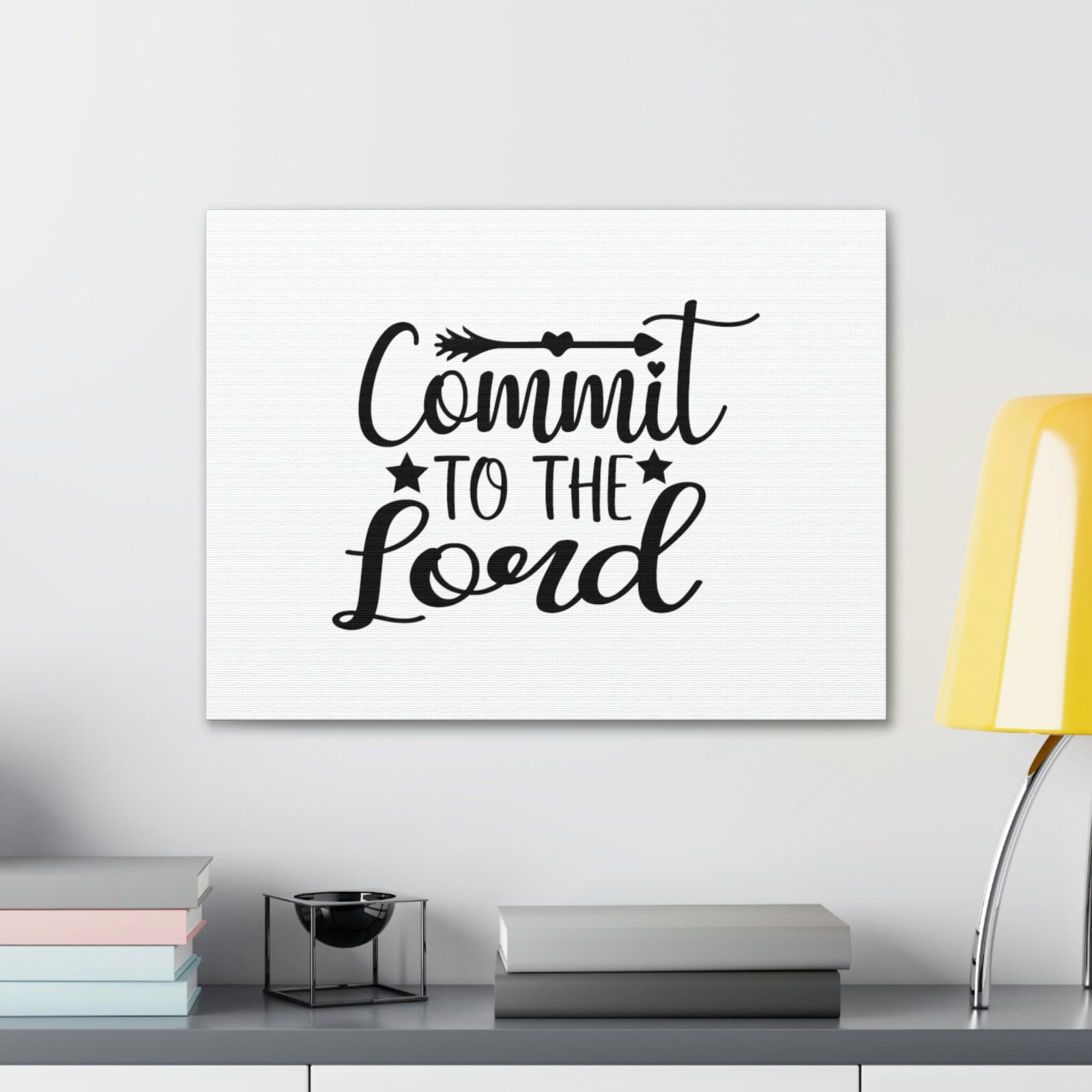 Scripture Walls Commit To The Lord Proverbs 16:3 Arrows Christian Wall Art Bible Verse Print Ready to Hang Unframed-Express Your Love Gifts