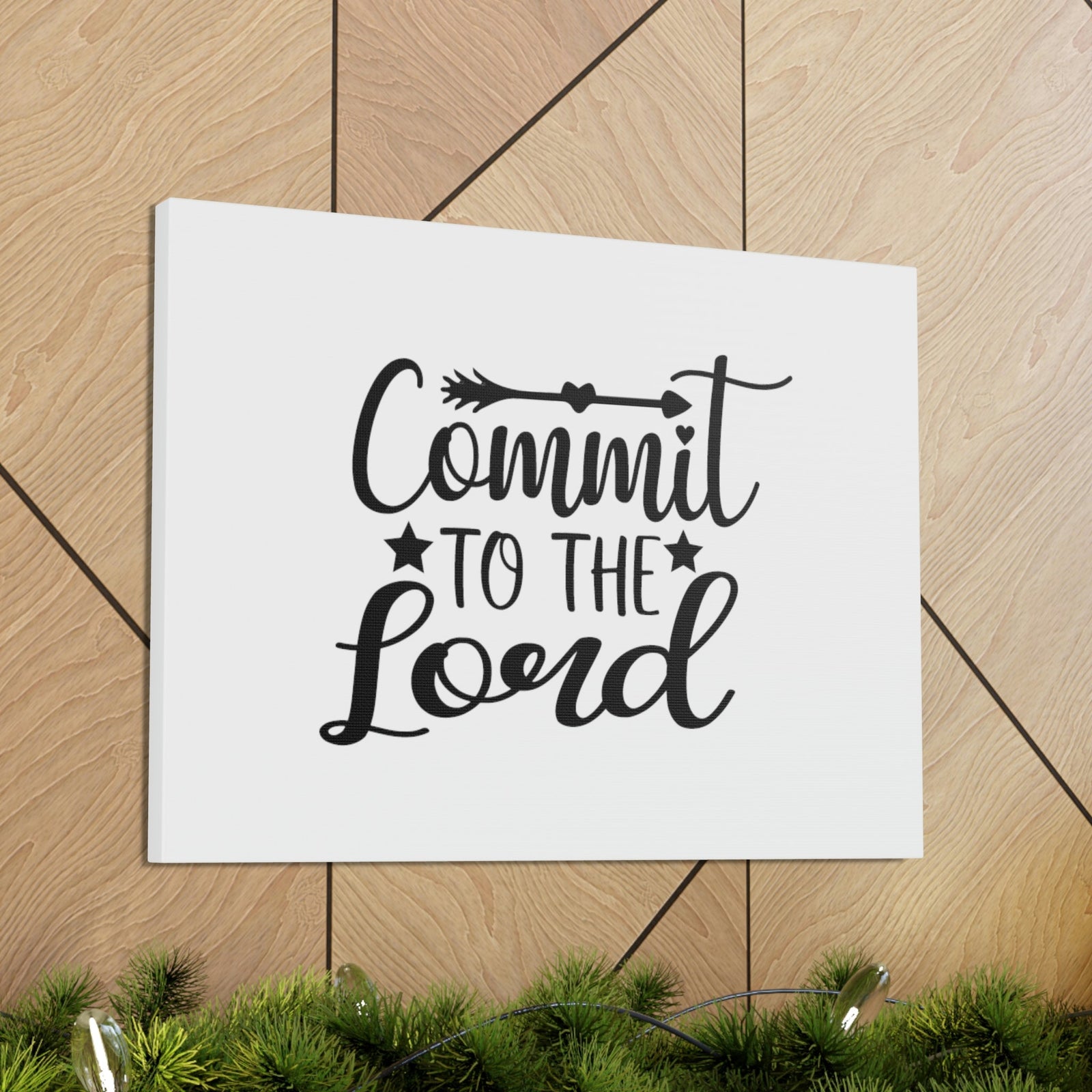 Scripture Walls Commit To The Lord Proverbs 16:3 Arrows Christian Wall Art Bible Verse Print Ready to Hang Unframed-Express Your Love Gifts