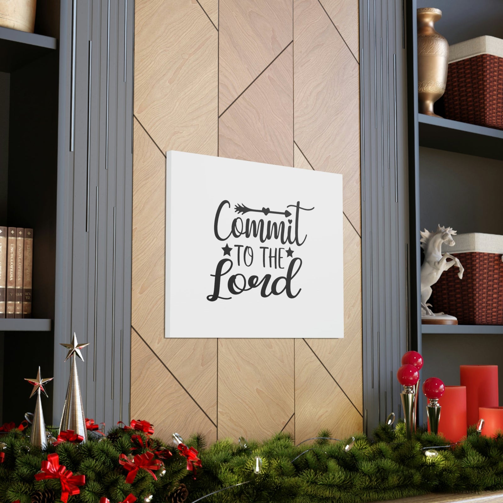 Scripture Walls Commit To The Lord Proverbs 16:3 Arrows Christian Wall Art Bible Verse Print Ready to Hang Unframed-Express Your Love Gifts