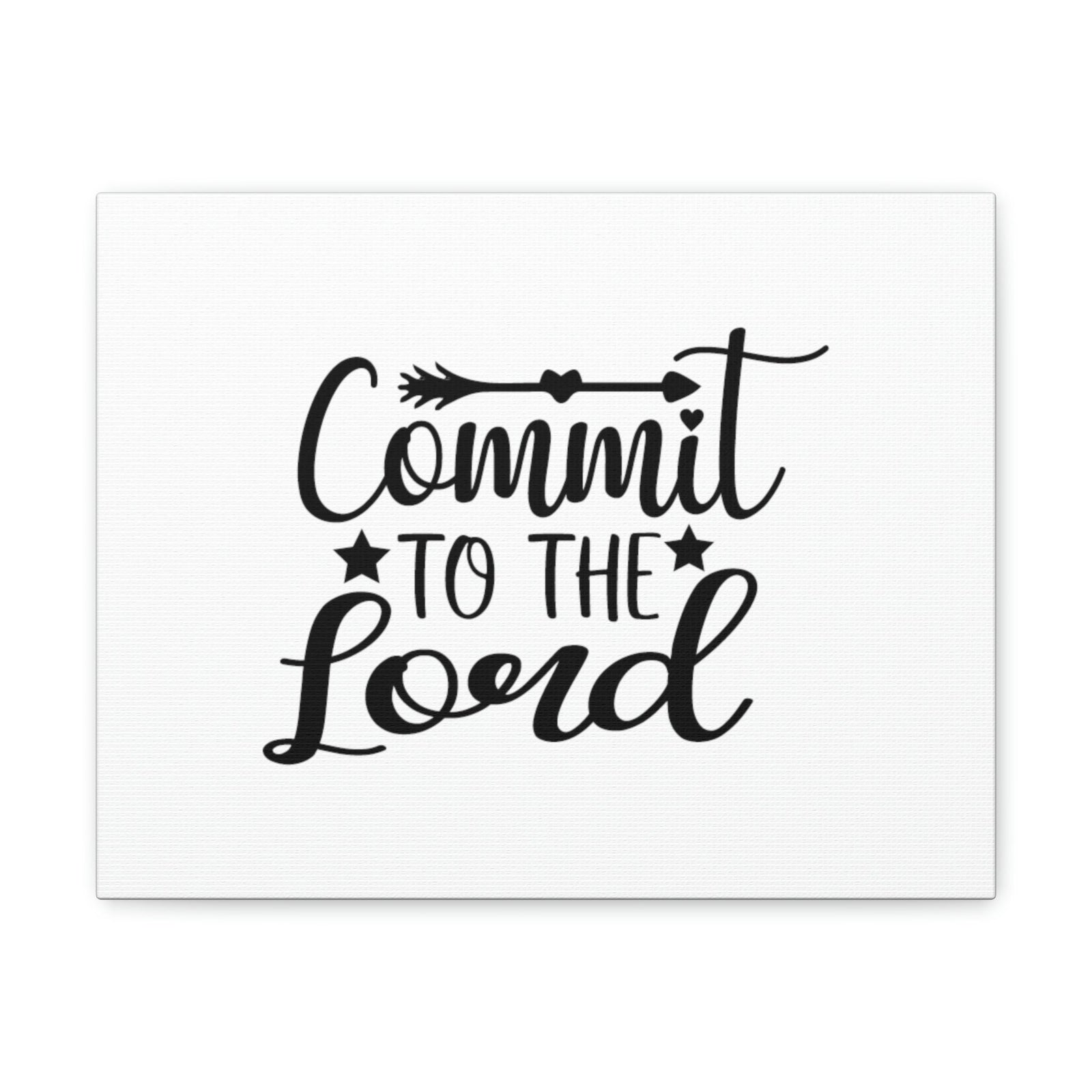 Scripture Walls Commit To The Lord Proverbs 16:3 Arrows Christian Wall Art Bible Verse Print Ready to Hang Unframed-Express Your Love Gifts