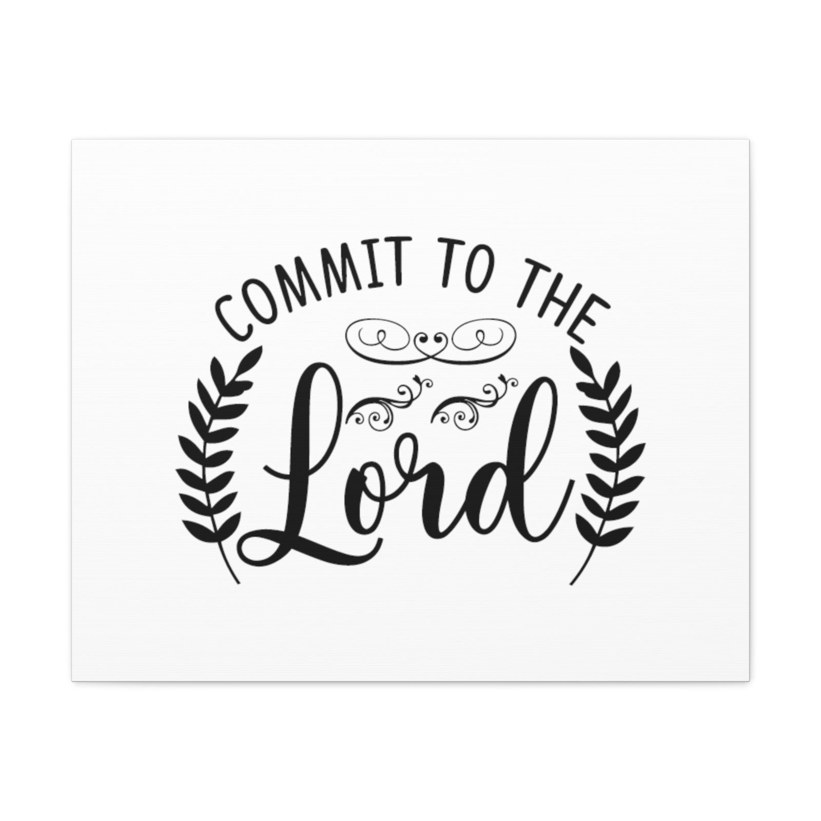 Scripture Walls Commit To The Lord Proverbs 16:3 Leaves Christian Wall Art Bible Verse Print Ready to Hang Unframed-Express Your Love Gifts