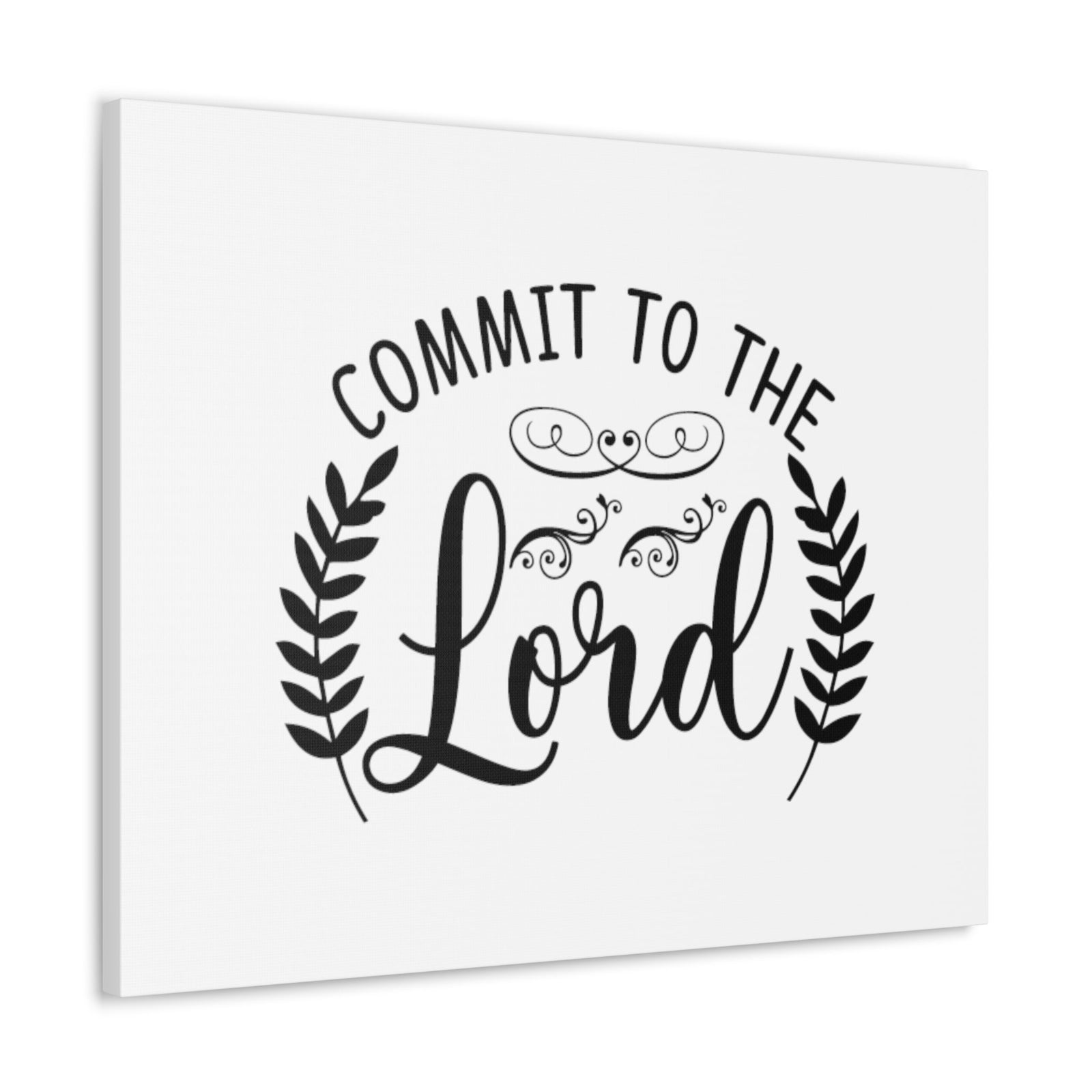 Scripture Walls Commit To The Lord Proverbs 16:3 Leaves Christian Wall Art Bible Verse Print Ready to Hang Unframed-Express Your Love Gifts