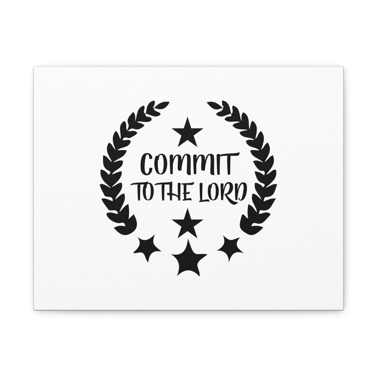 Scripture Walls Commit To The Lord Proverbs 16:3 Stars Christian Wall Art Bible Verse Print Ready to Hang Unframed-Express Your Love Gifts