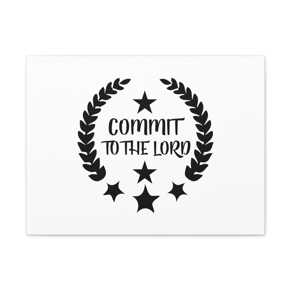 Scripture Walls Commit To The Lord Proverbs 16:3 Stars Christian Wall Art Bible Verse Print Ready to Hang Unframed-Express Your Love Gifts