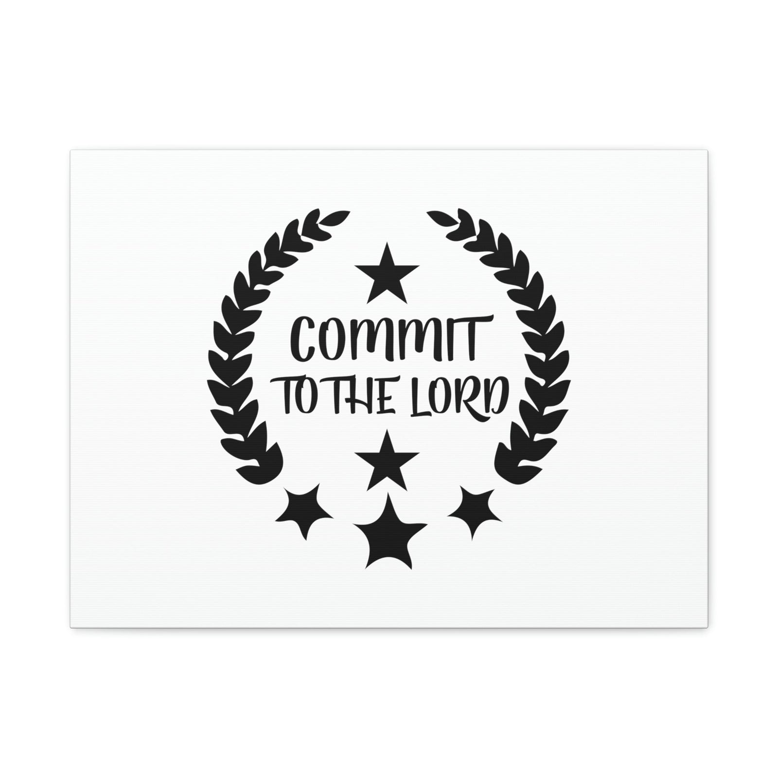 Scripture Walls Commit To The Lord Proverbs 16:3 Stars Christian Wall Art Bible Verse Print Ready to Hang Unframed-Express Your Love Gifts