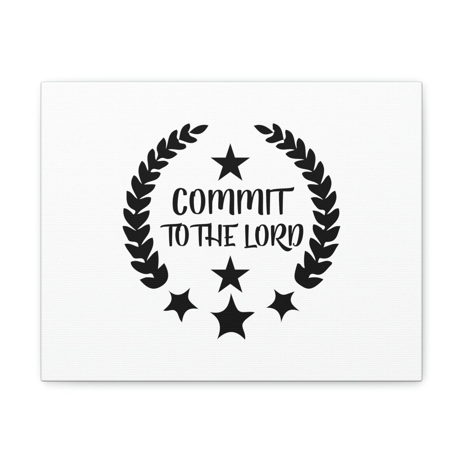 Scripture Walls Commit To The Lord Proverbs 16:3 Stars Christian Wall Art Bible Verse Print Ready to Hang Unframed-Express Your Love Gifts