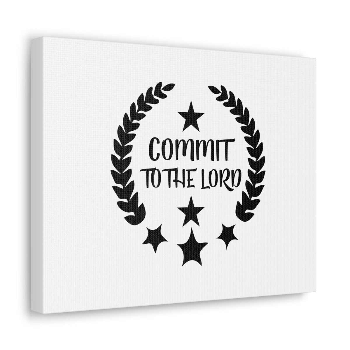 Scripture Walls Commit To The Lord Proverbs 16:3 Stars Christian Wall Art Bible Verse Print Ready to Hang Unframed-Express Your Love Gifts