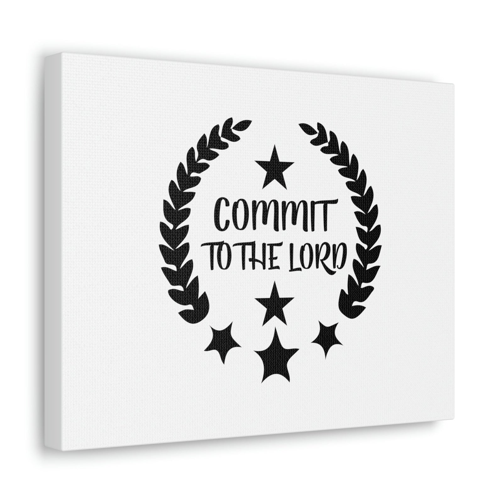 Scripture Walls Commit To The Lord Proverbs 16:3 Stars Christian Wall Art Bible Verse Print Ready to Hang Unframed-Express Your Love Gifts