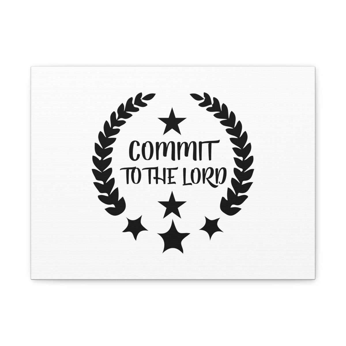 Scripture Walls Commit To The Lord Proverbs 16:3 Stars Christian Wall Art Bible Verse Print Ready to Hang Unframed-Express Your Love Gifts