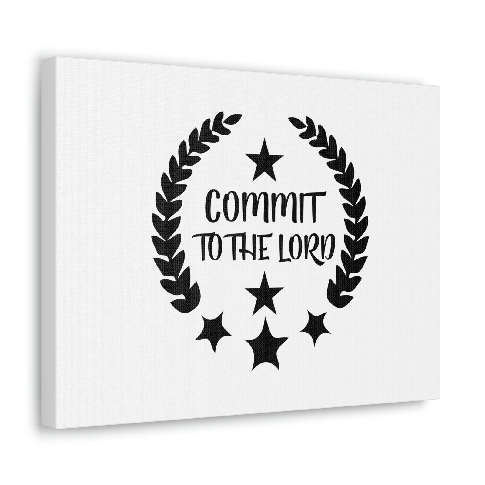 Scripture Walls Commit To The Lord Proverbs 16:3 Stars Christian Wall Art Bible Verse Print Ready to Hang Unframed-Express Your Love Gifts