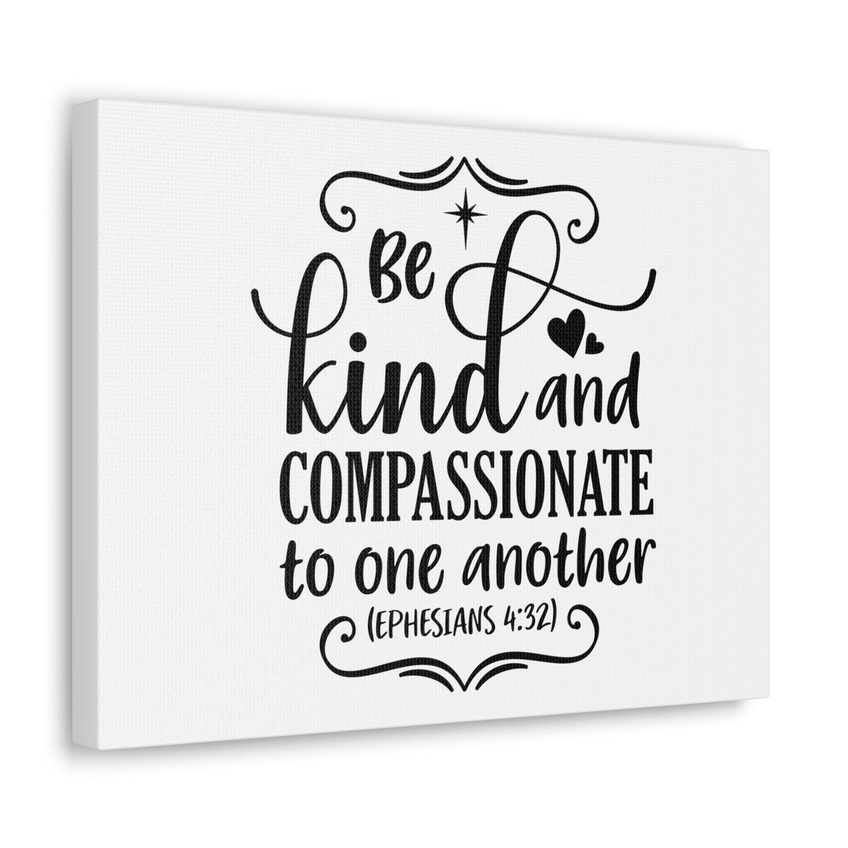 Scripture Walls Compassionate To One Another Ephesians 4:32 Shining Star Bible Verse Canvas Christian Wall Art Ready to Hang Unframed-Express Your Love Gifts