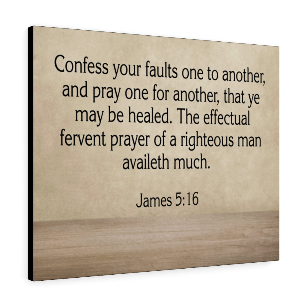 Scripture Walls Confess Your Faults James 5:16 Wall Art Christian Home Decor Unframed-Express Your Love Gifts