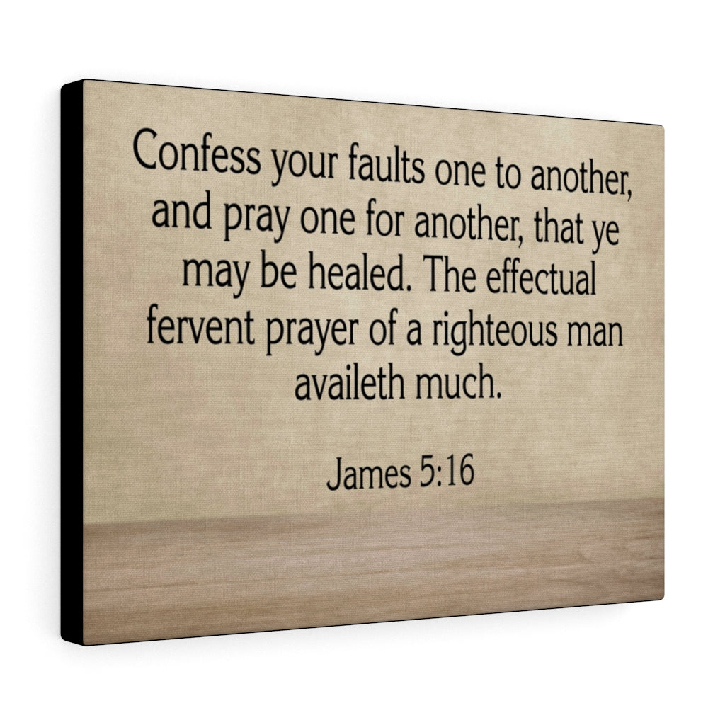 Scripture Walls Confess Your Faults James 5:16 Wall Art Christian Home Decor Unframed-Express Your Love Gifts