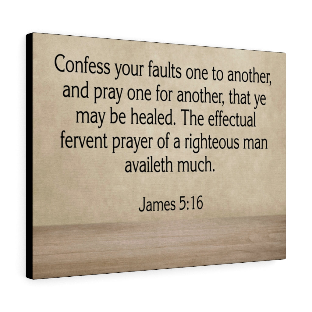 Scripture Walls Confess Your Faults James 5:16 Wall Art Christian Home Decor Unframed-Express Your Love Gifts