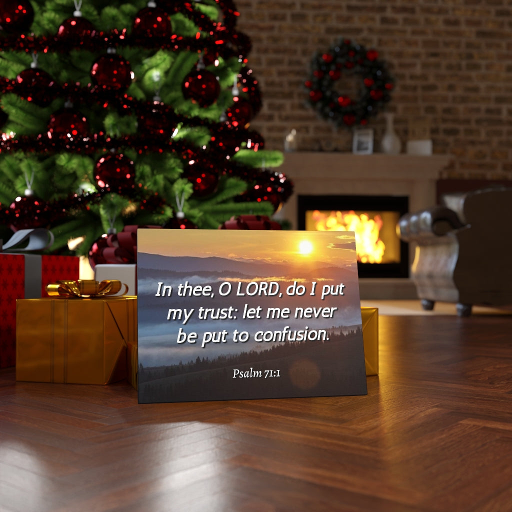 Scripture Walls Confusion Psalm 71:1 Bible Verse Canvas Christian Wall Art Ready to Hang Unframed-Express Your Love Gifts