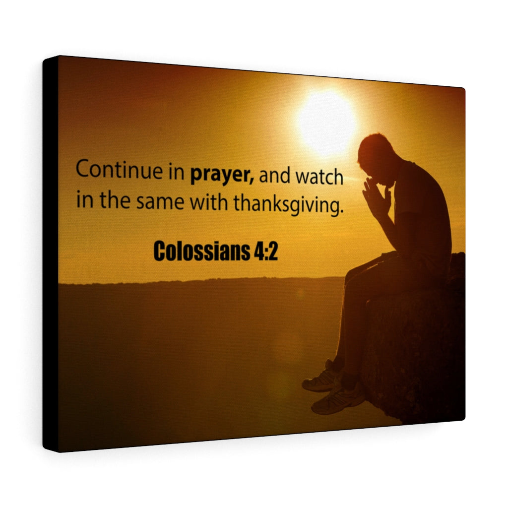 Scripture Walls Continue in Prayer Colossians 4:2 Christian Home Decor Bible Art Unframed-Express Your Love Gifts