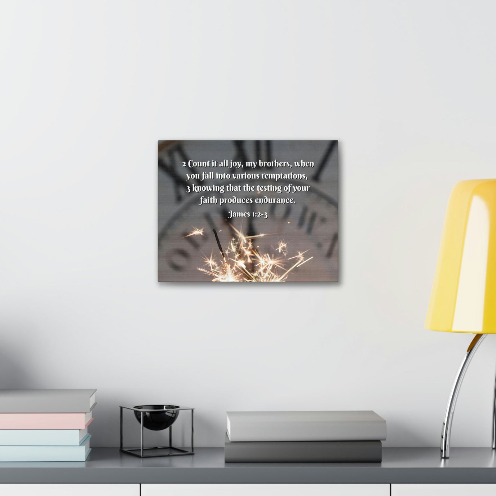 Scripture Walls Count It All Joy James 1:2 Bible Verse Canvas Christian Wall Art Ready to Hang Unframed-Express Your Love Gifts