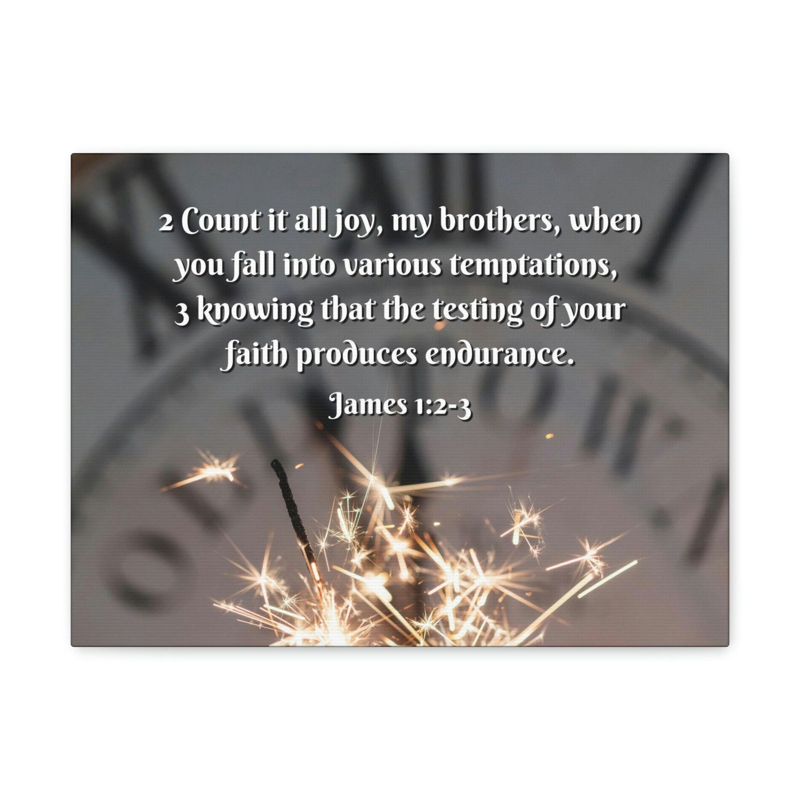 Scripture Walls Count It All Joy James 1:2 Bible Verse Canvas Christian Wall Art Ready to Hang Unframed-Express Your Love Gifts