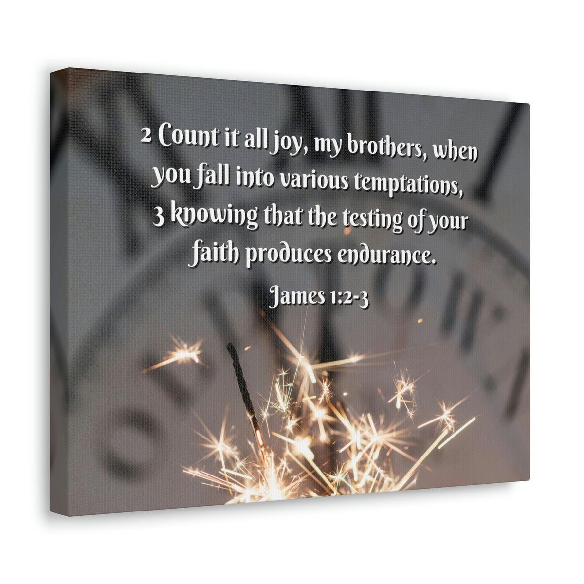 Scripture Walls Count It All Joy James 1:2 Bible Verse Canvas Christian Wall Art Ready to Hang Unframed-Express Your Love Gifts