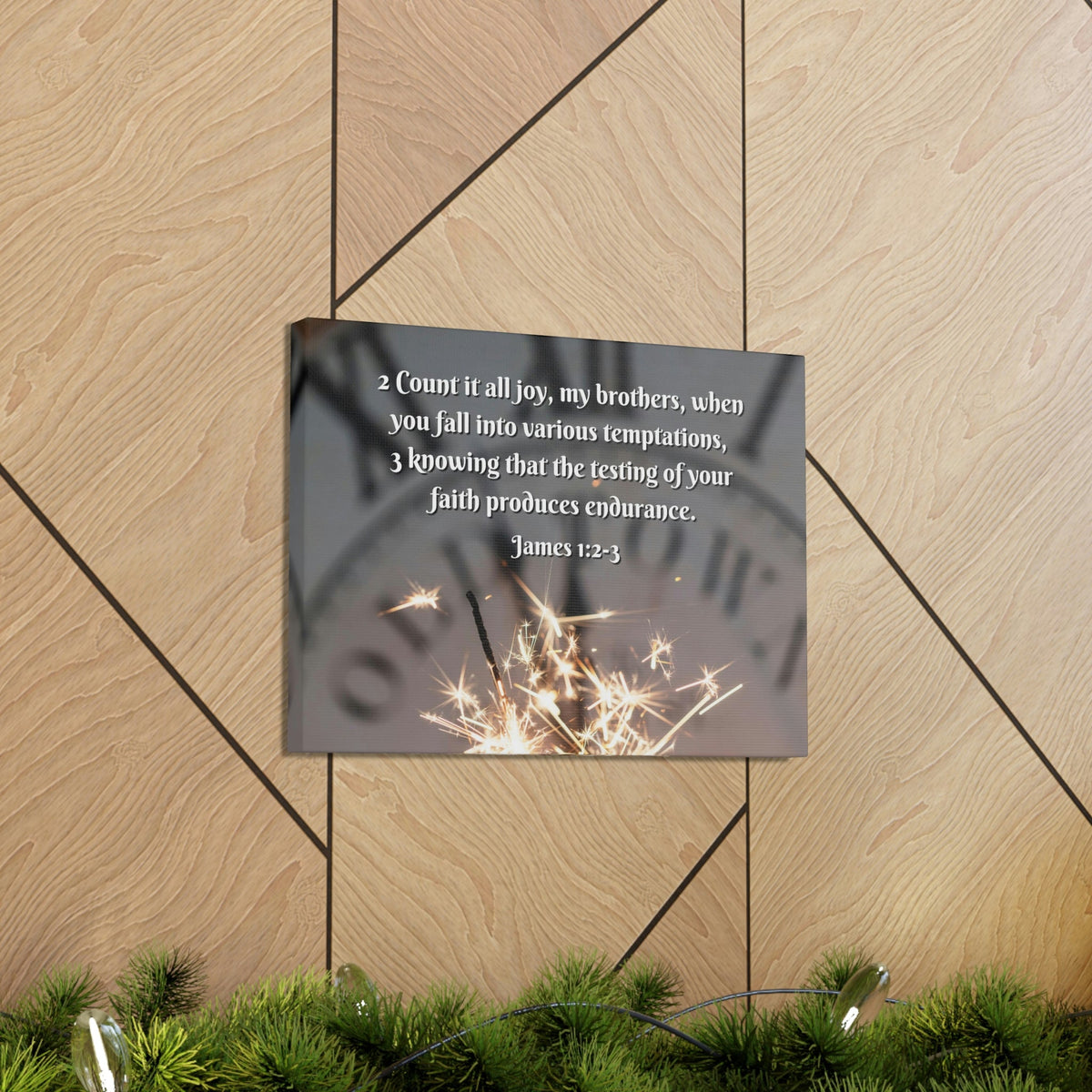 Scripture Walls Count It All Joy James 1:2 Bible Verse Canvas Christian Wall Art Ready to Hang Unframed-Express Your Love Gifts