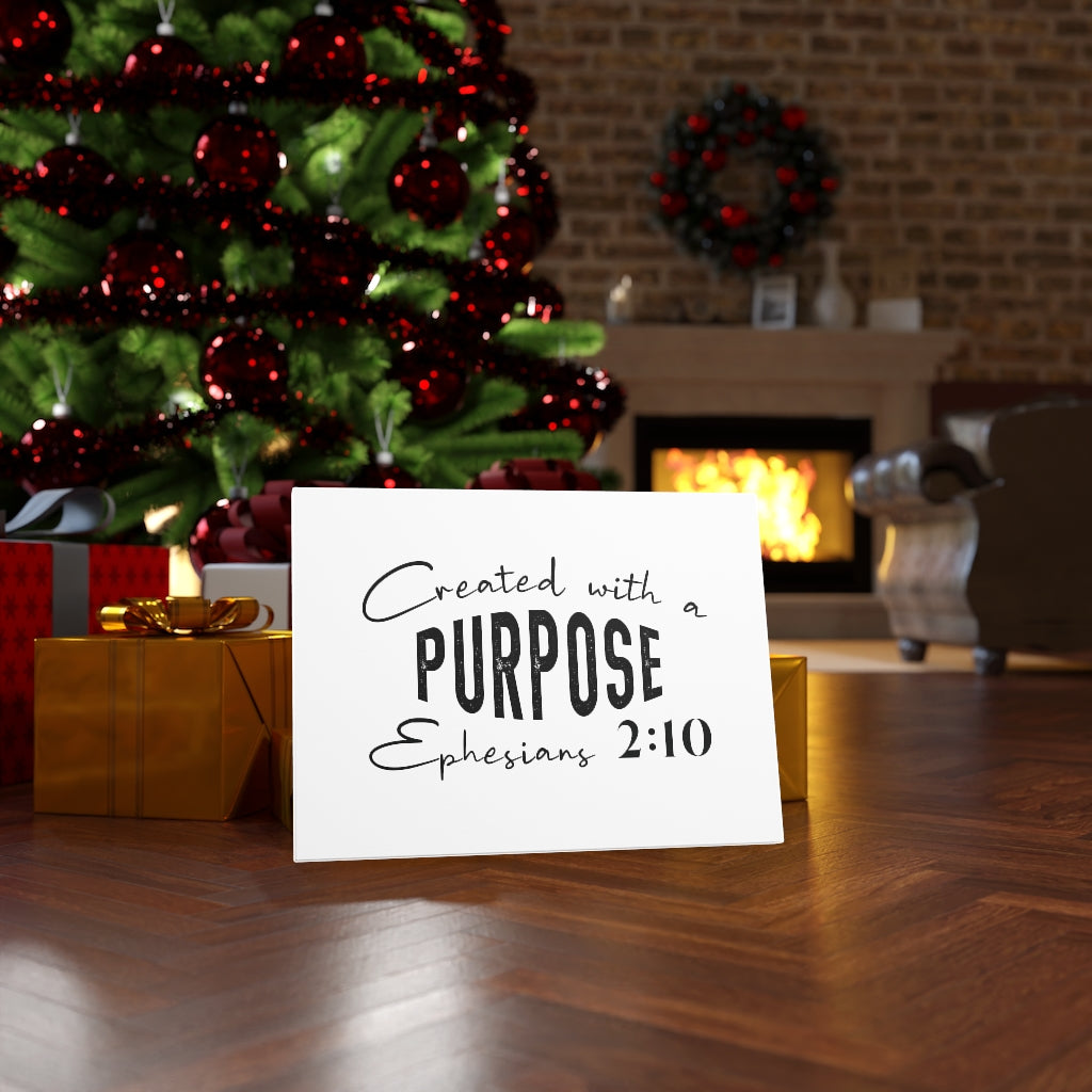 Scripture Walls Created With A Purpose Ephesians 2:10 Bible Verse Canvas Christian Wall Art Ready to Hang Unframed-Express Your Love Gifts