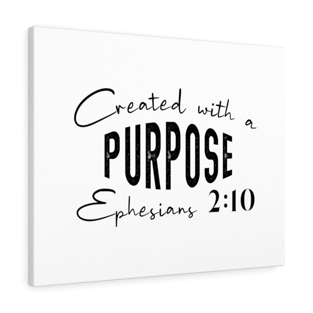 Scripture Walls Created With A Purpose Ephesians 2:10 Bible Verse Canvas Christian Wall Art Ready to Hang Unframed-Express Your Love Gifts