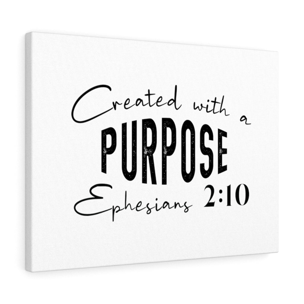 Scripture Walls Created With A Purpose Ephesians 2:10 Bible Verse Canvas Christian Wall Art Ready to Hang Unframed-Express Your Love Gifts