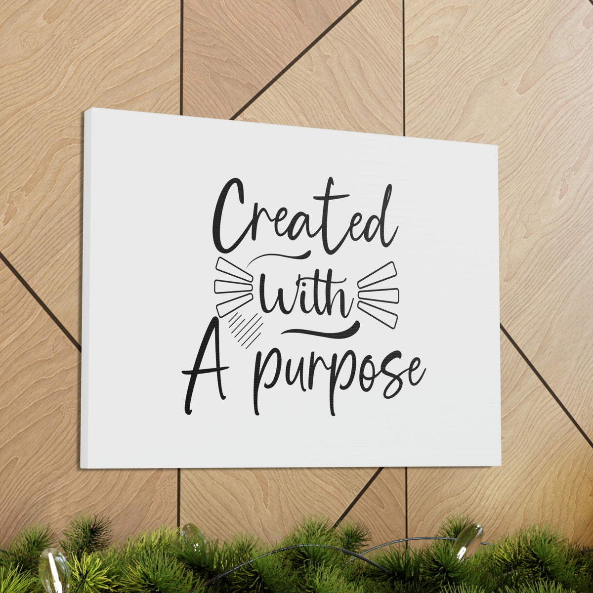Scripture Walls Created With A Purpose Isaiah 45:18 Line Heart Christian Wall Art Bible Verse Print Ready to Hang Unframed-Express Your Love Gifts