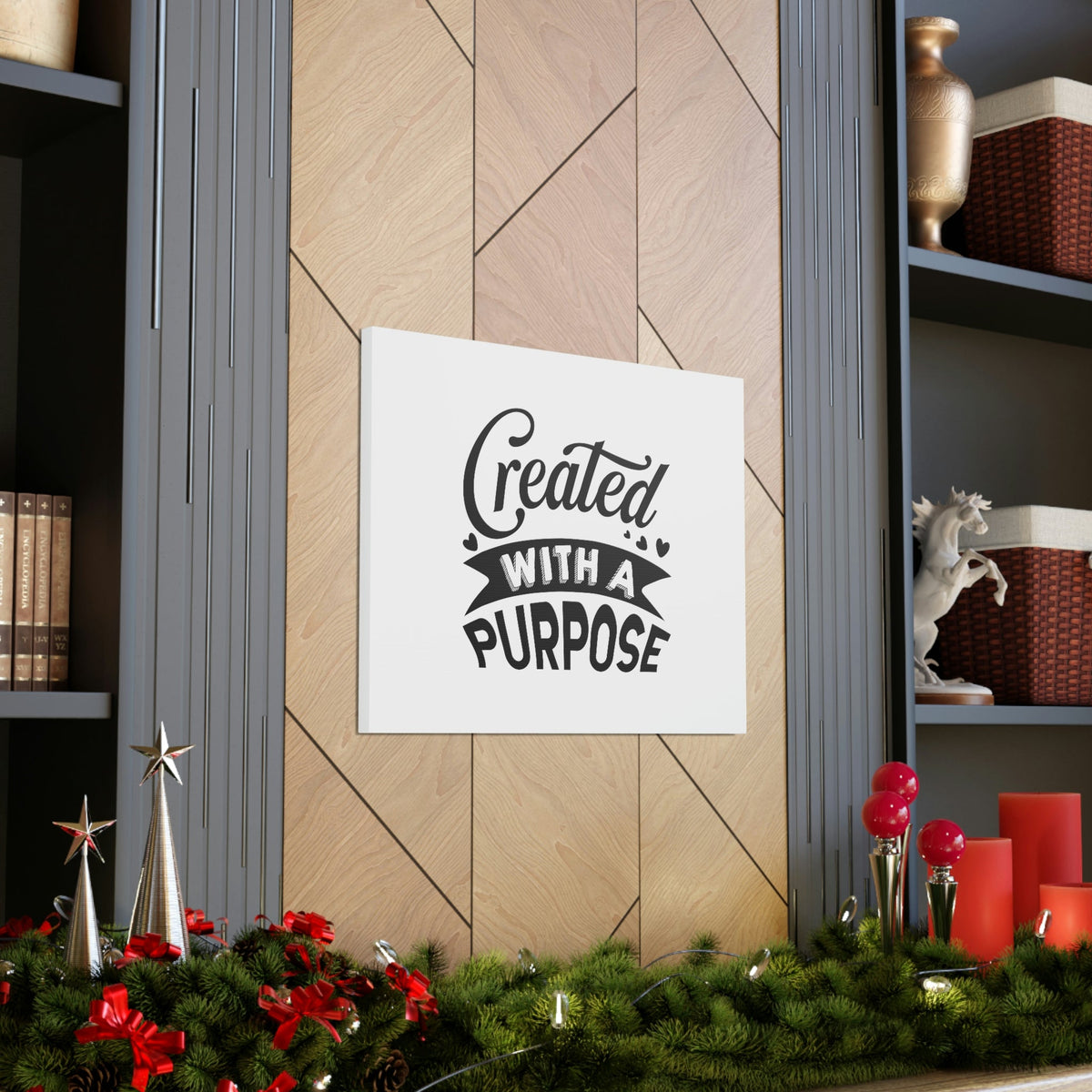 Scripture Walls Created With A Purpose Proverbs 16:4 Hearts Christian Wall Art Bible Verse Print Ready to Hang Unframed-Express Your Love Gifts