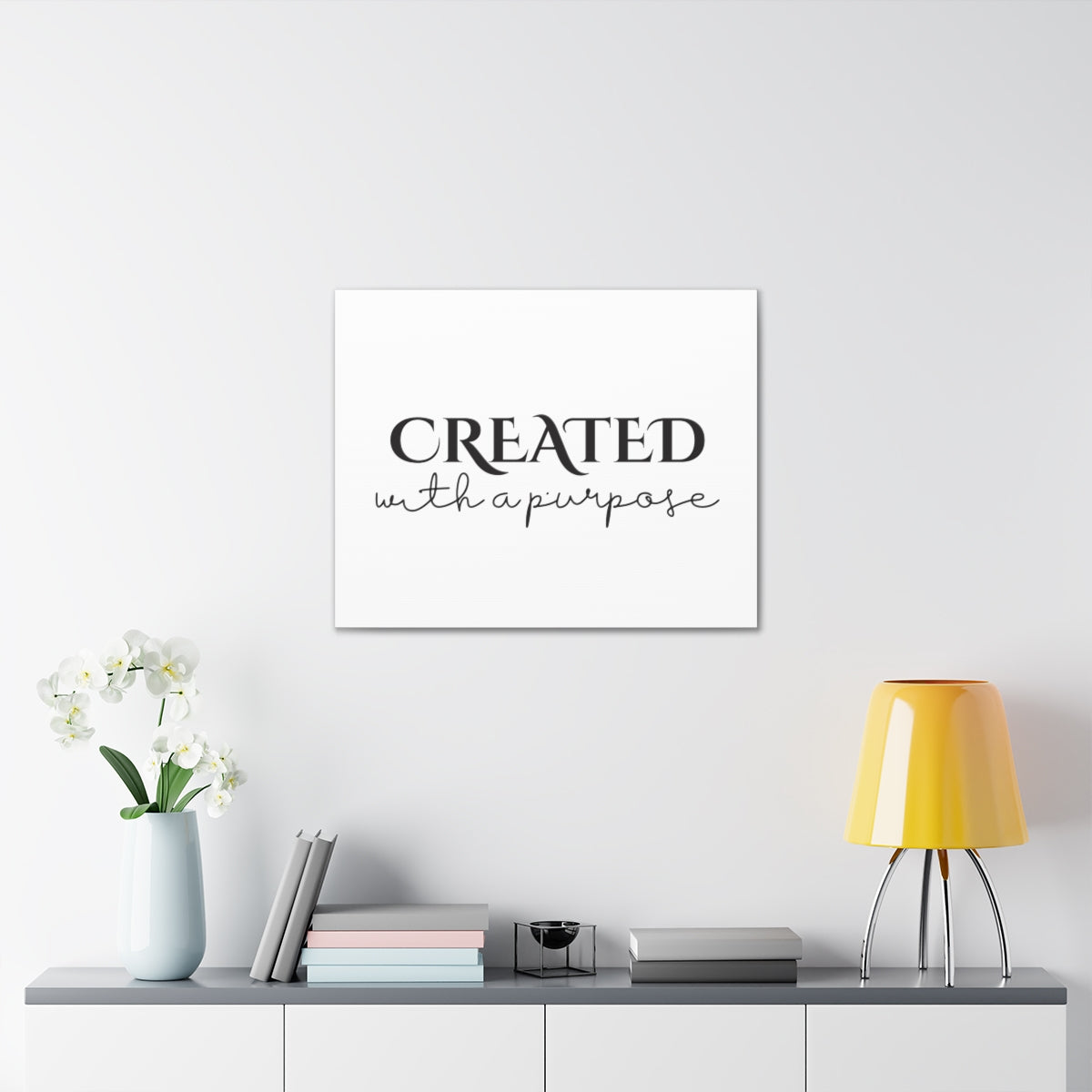 Scripture Walls Created With A Purpose Proverbs 16:4 White Christian Wall Art Bible Verse Print Ready to Hang Unframed-Express Your Love Gifts