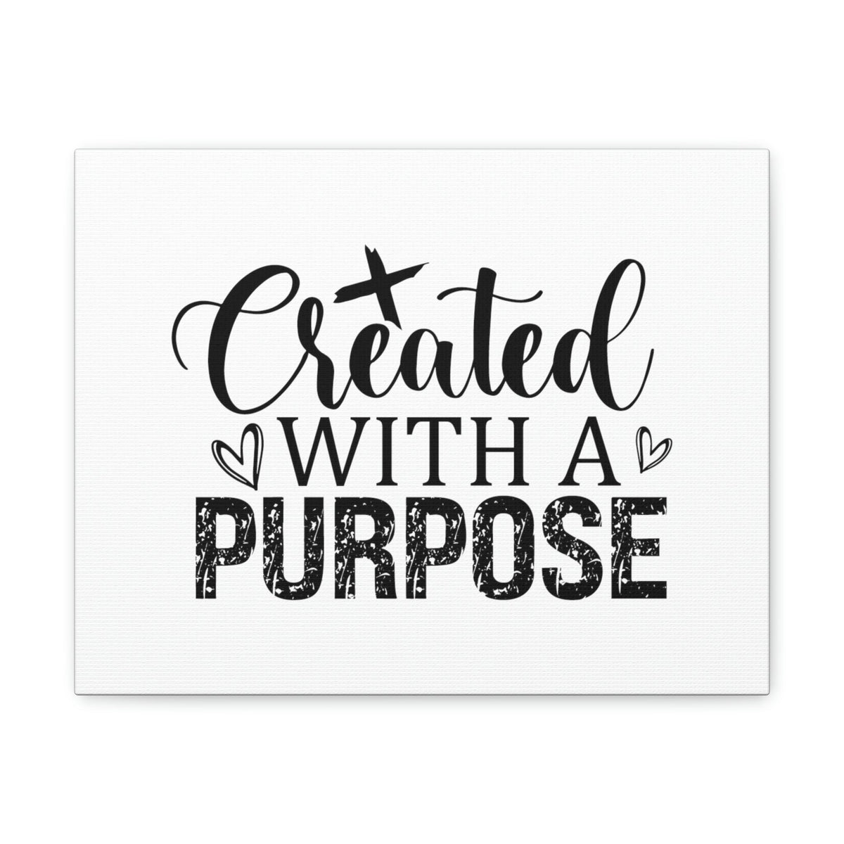 Scripture Walls Created With A Purpose Romans 8:28 White Hearts Christian Wall Art Bible Verse Print Ready to Hang Unframed-Express Your Love Gifts
