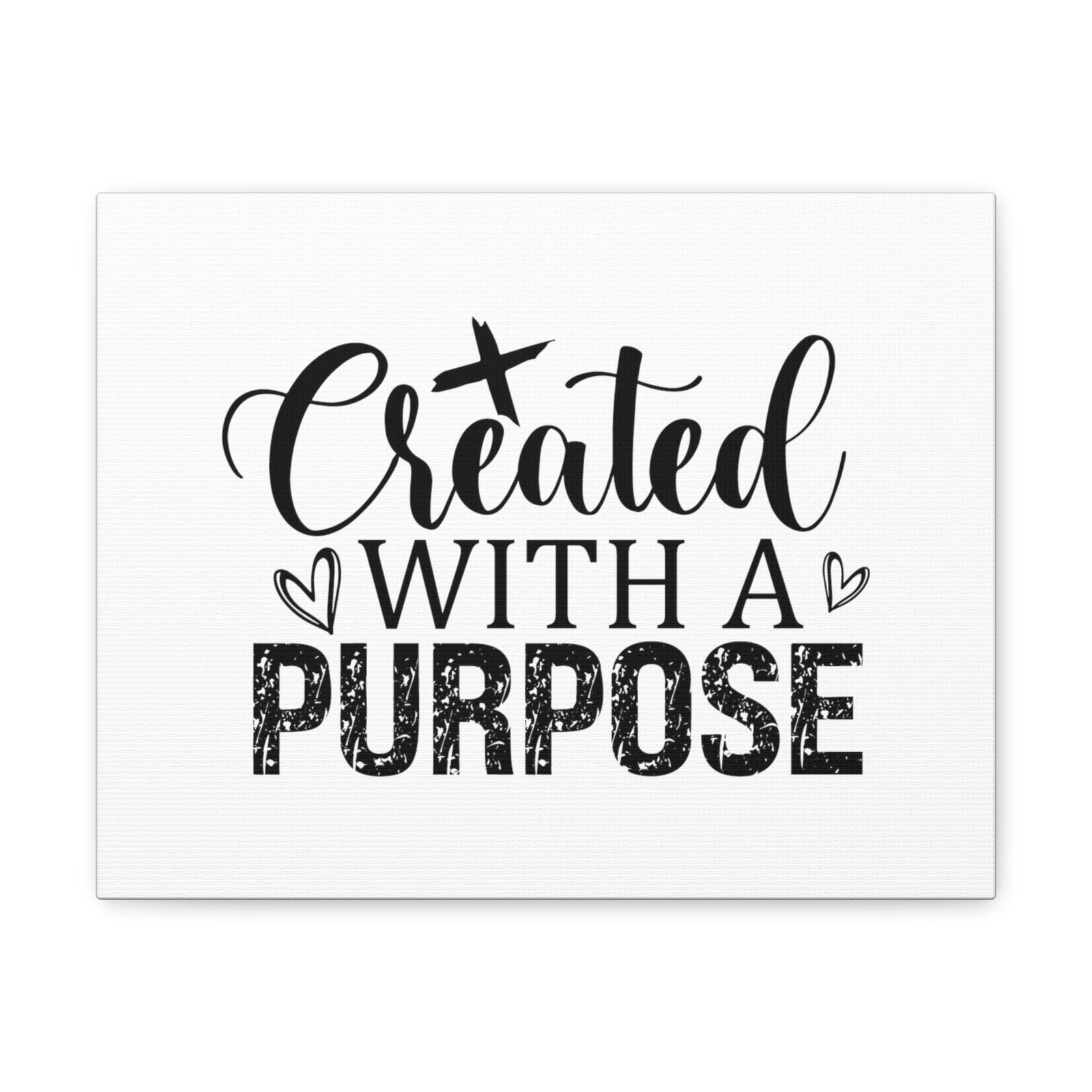 Scripture Walls Created With A Purpose Romans 8:28 White Hearts Christian Wall Art Bible Verse Print Ready to Hang Unframed-Express Your Love Gifts