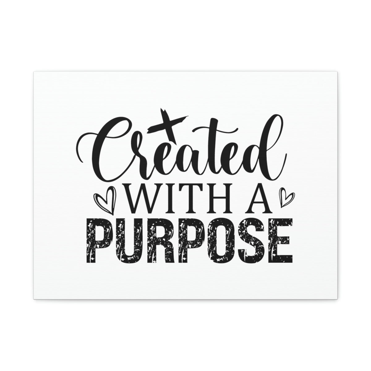 Scripture Walls Created With A Purpose Romans 8:28 White Hearts Christian Wall Art Bible Verse Print Ready to Hang Unframed-Express Your Love Gifts