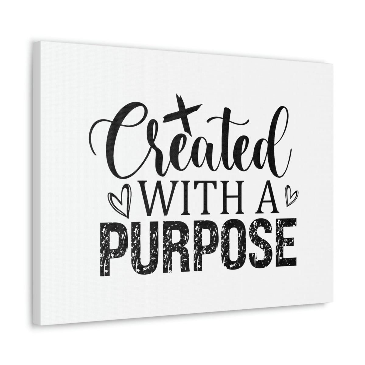 Scripture Walls Created With A Purpose Romans 8:28 White Hearts Christian Wall Art Bible Verse Print Ready to Hang Unframed-Express Your Love Gifts