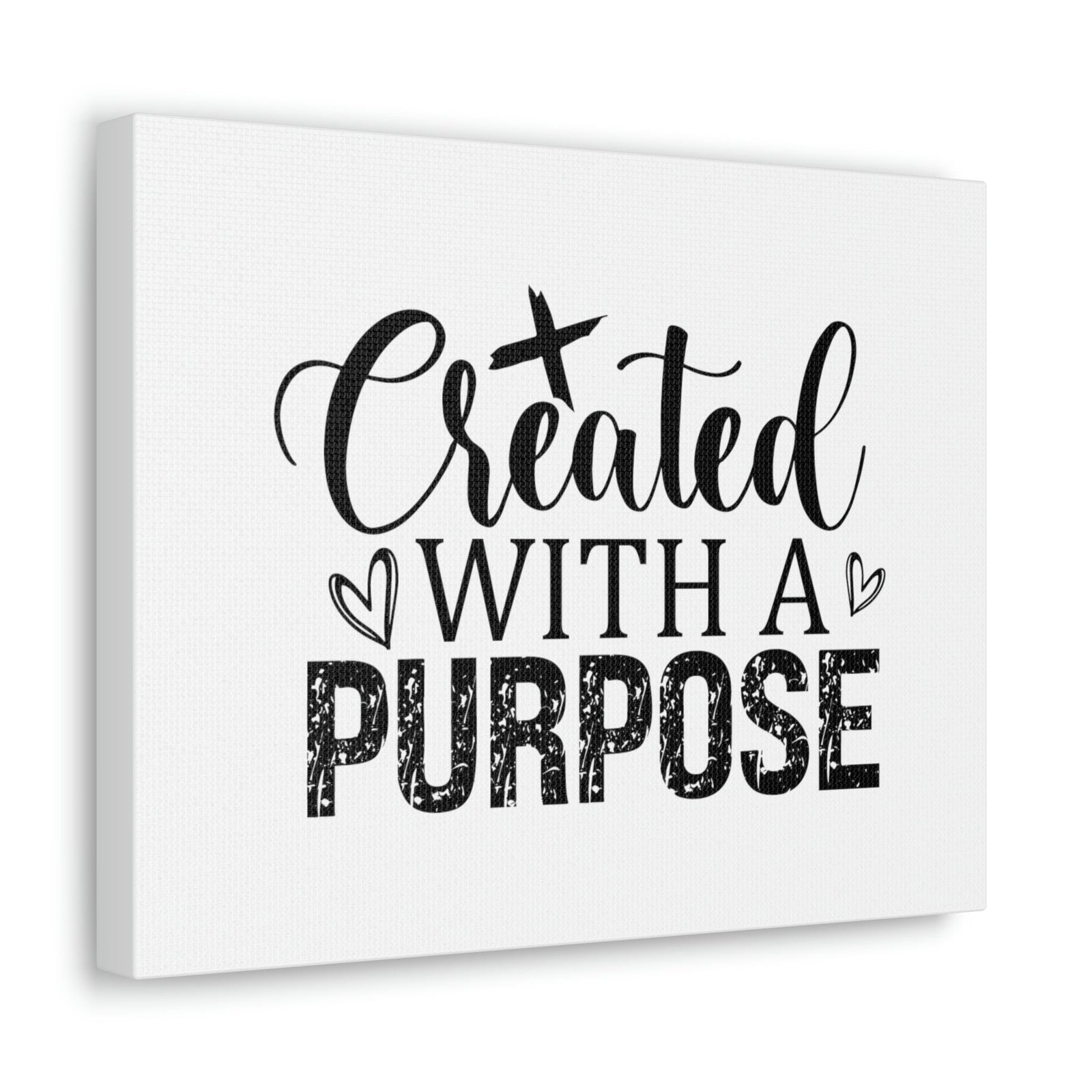 Scripture Walls Created With A Purpose Romans 8:28 White Hearts Christian Wall Art Bible Verse Print Ready to Hang Unframed-Express Your Love Gifts