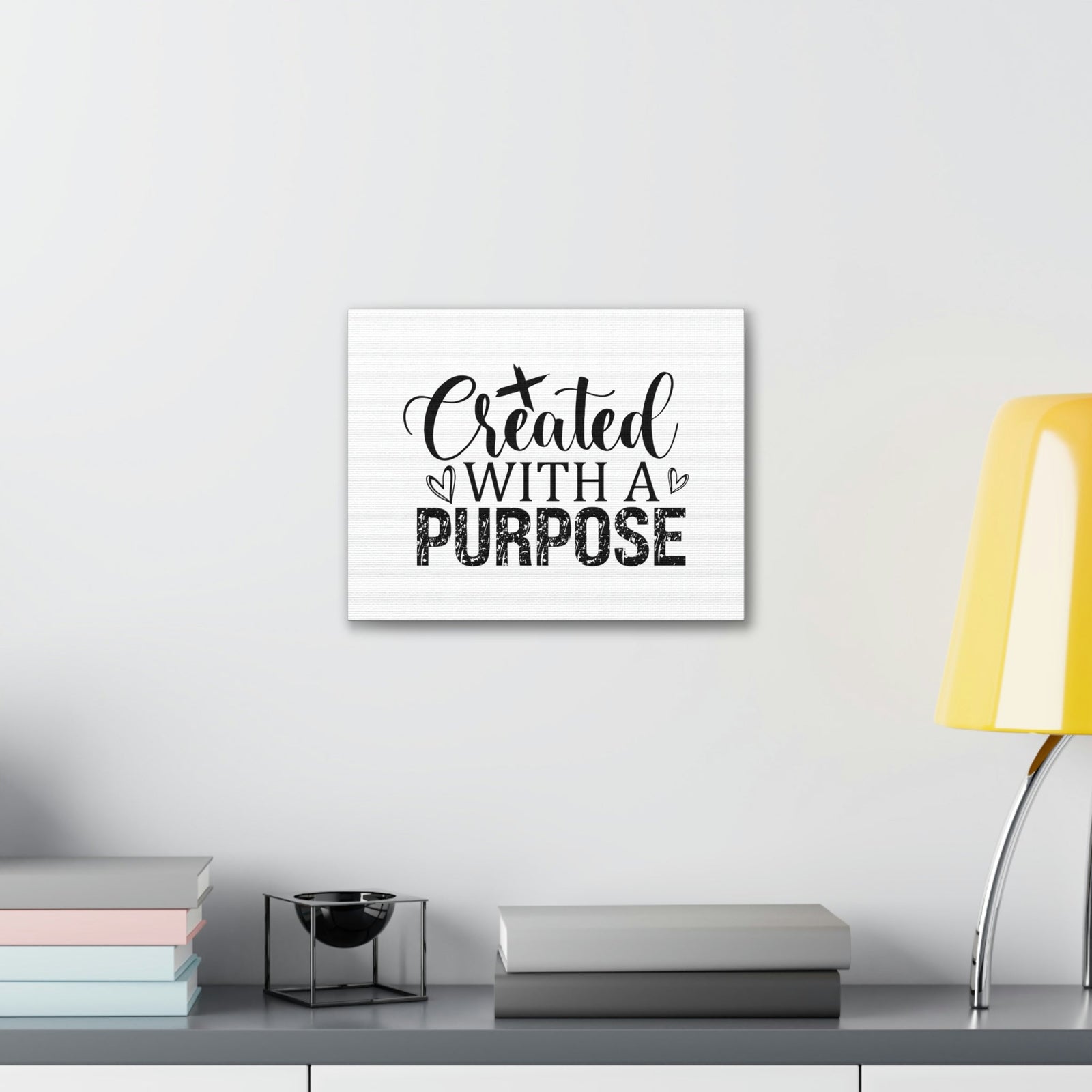 Scripture Walls Created With A Purpose Romans 8:28 White Hearts Christian Wall Art Bible Verse Print Ready to Hang Unframed-Express Your Love Gifts