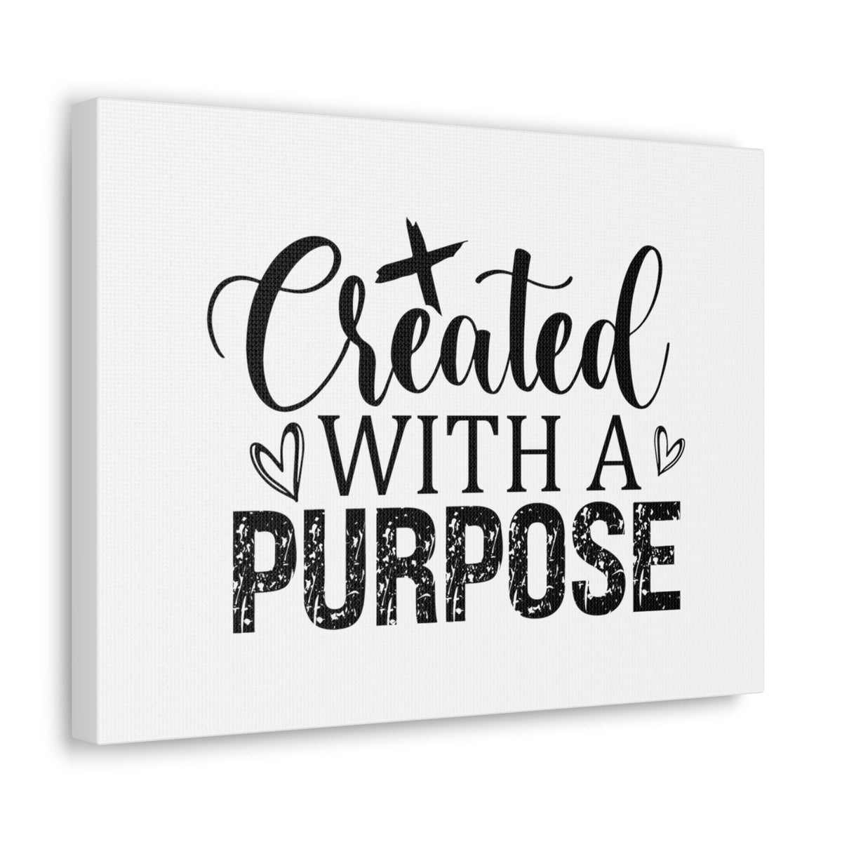 Scripture Walls Created With A Purpose Romans 8:28 White Hearts Christian Wall Art Bible Verse Print Ready to Hang Unframed-Express Your Love Gifts