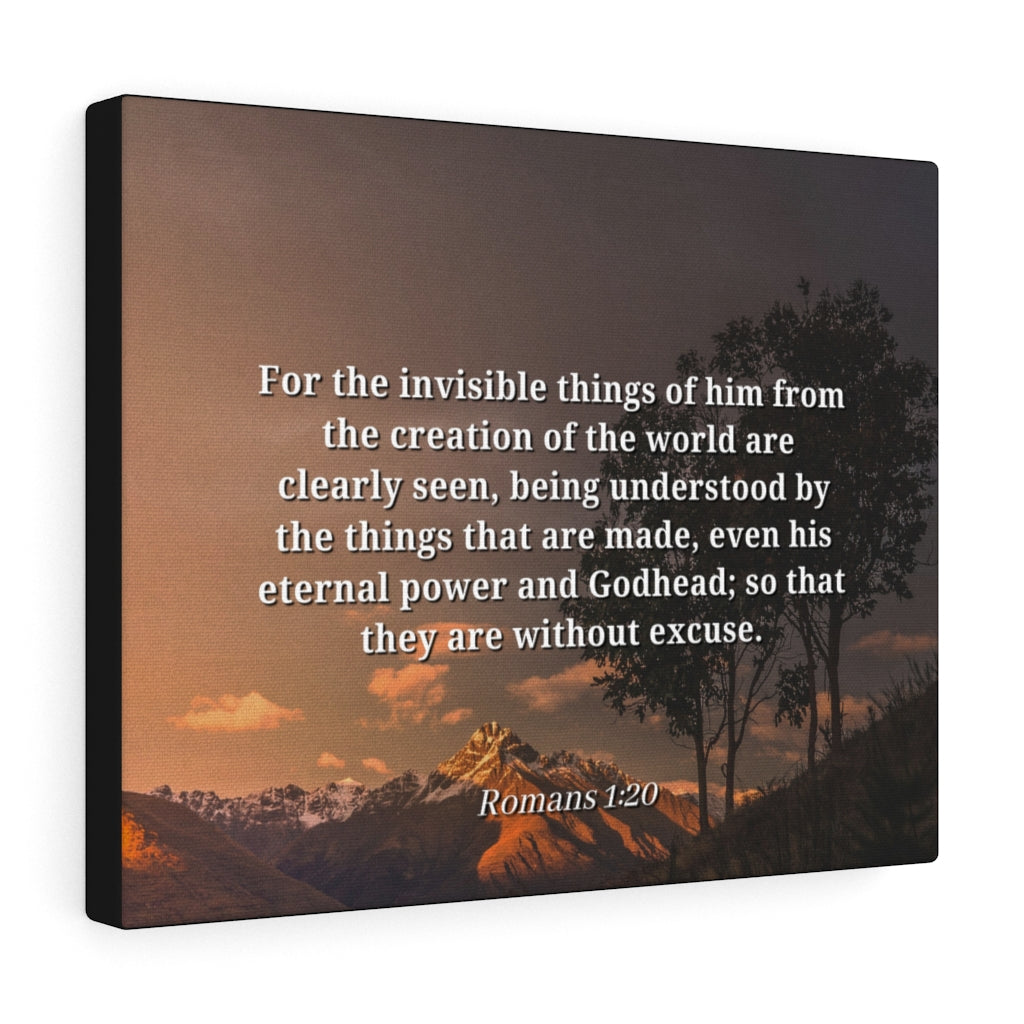 Scripture Walls Creation Of The World Romans 1:20 Bible Verse Canvas Christian Wall Art Ready to Hang Unframed-Express Your Love Gifts
