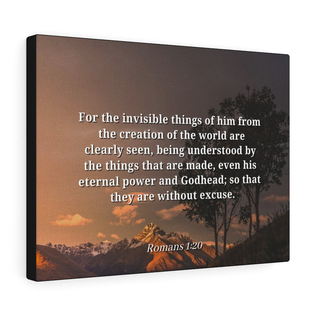 Scripture Walls Creation Of The World Romans 1:20 Bible Verse Canvas Christian Wall Art Ready to Hang Unframed-Express Your Love Gifts